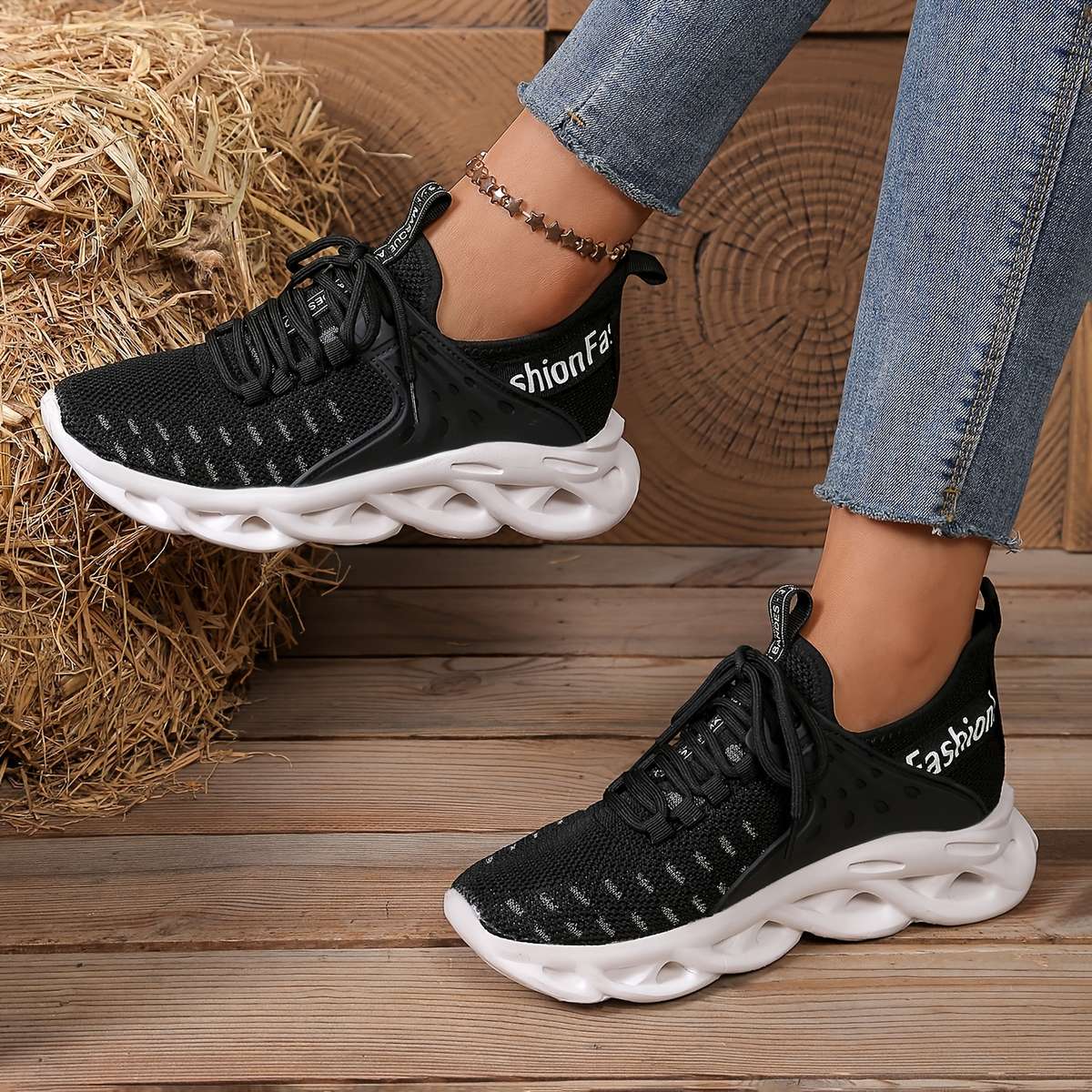 Women S Sneakers Color Black Sizeuk 7.5