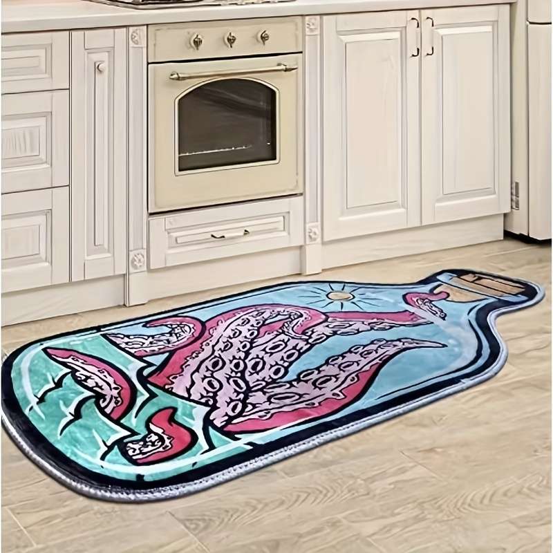 Floor Mats Color Jflr Octopus Drift Bottle 1 Size 50X80Cm -1.6X2.6Ft