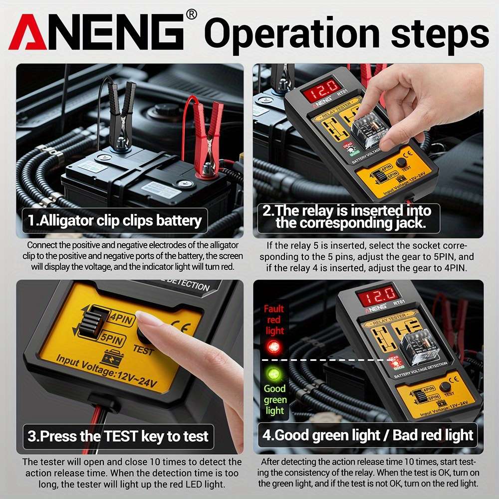 ANENG RT01 Automotive Relay Tester With