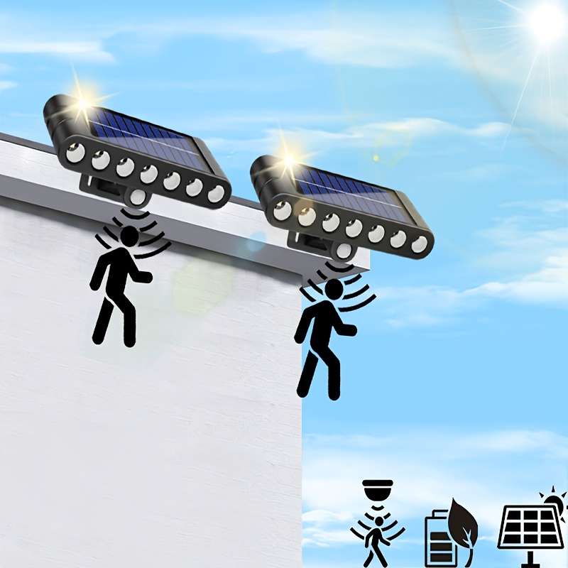 Solar Emergency Light With 7-Color LED Beads And Warm Light