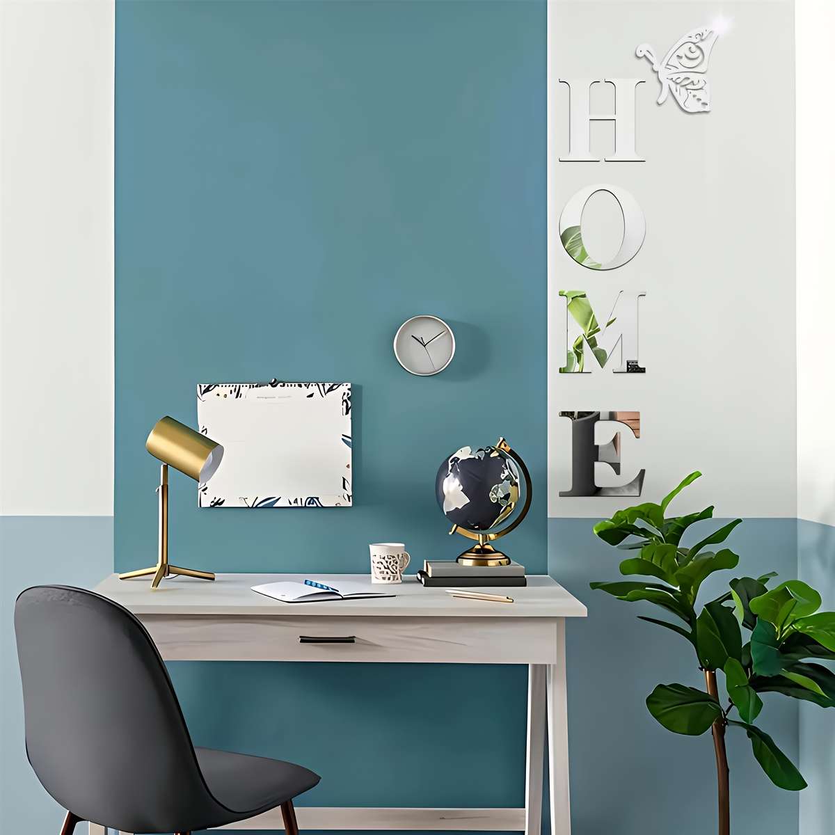 Wall Stickers Color Silvery