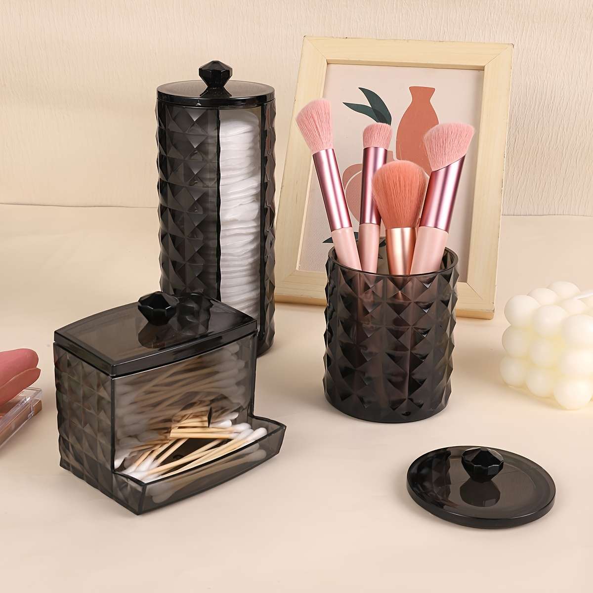 Antibacterial Box Rhinestone Pattern 3Piece Set