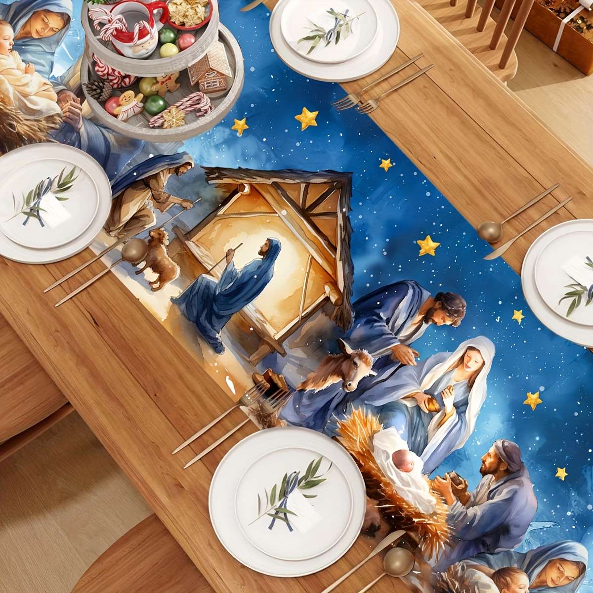 Christmas Tablecloth Quantity 1Pc