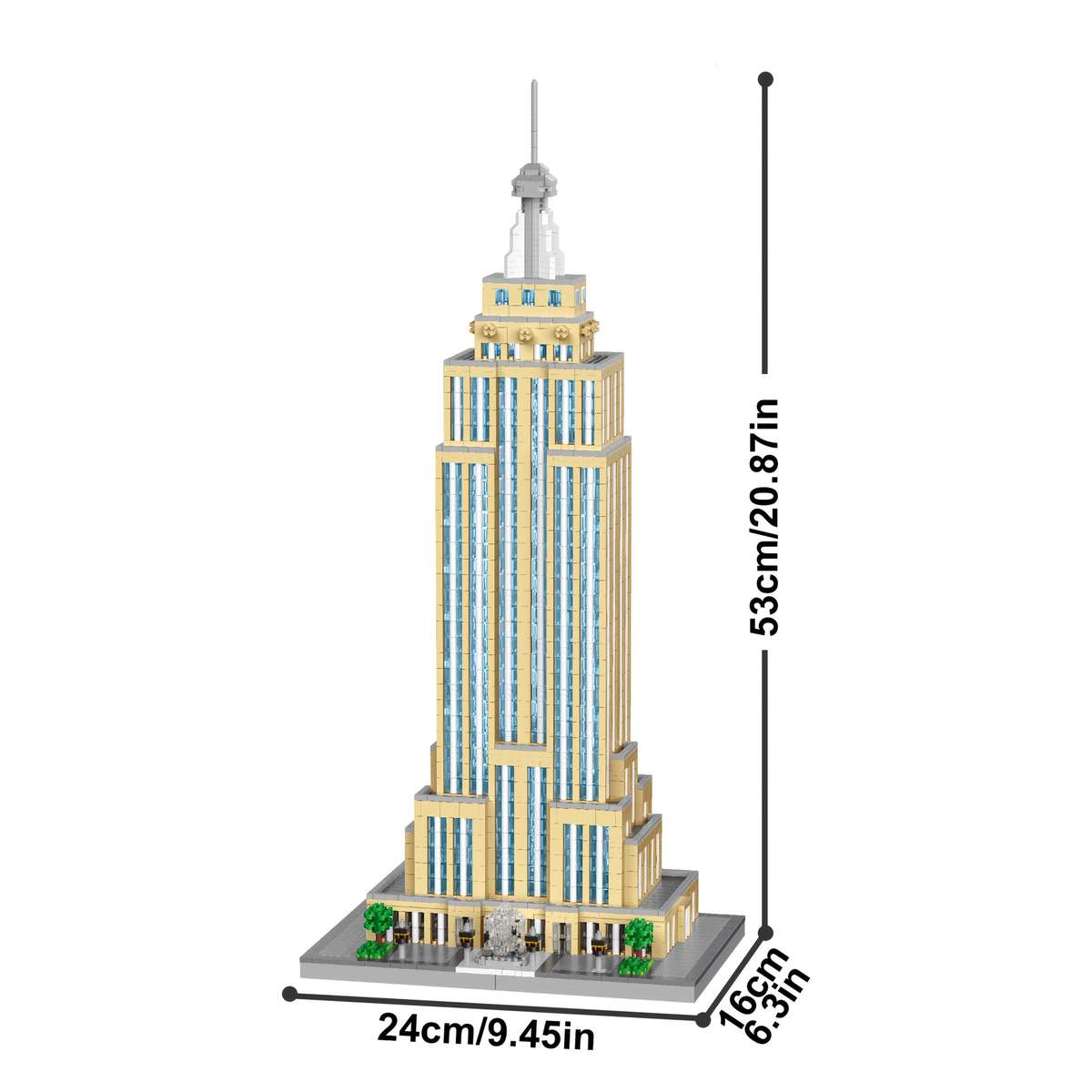 3D Building Model Puzzle Set Items Empire State Building 4669Pcs
