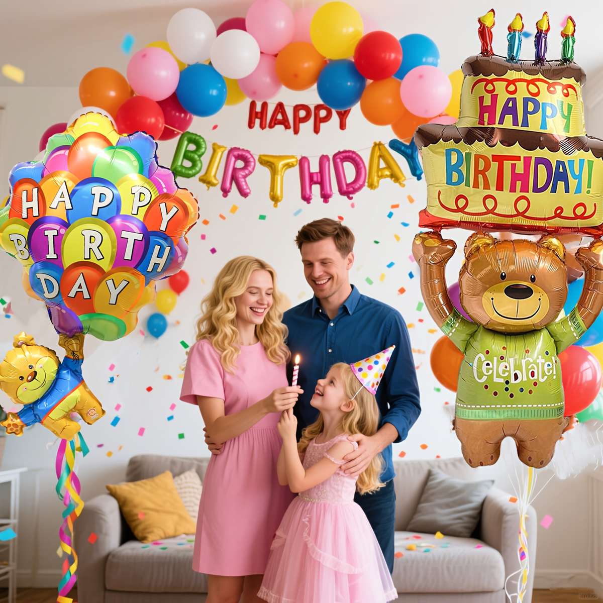 Balloon Items 2Pcs Bear