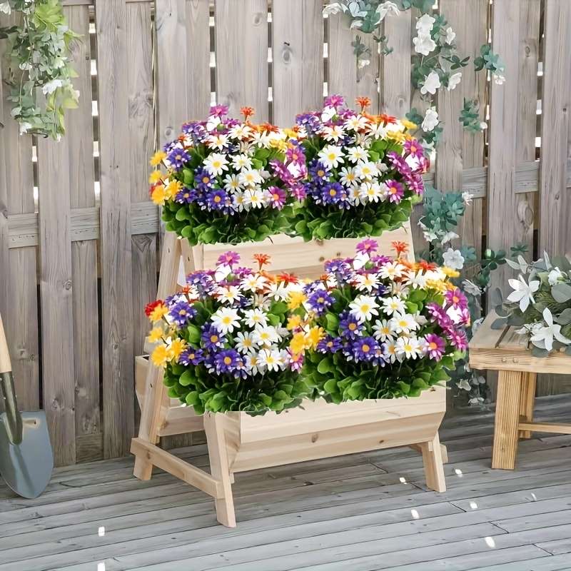 Simulated Flower Quantity 5 Bouquets Of Beautiful Flowers