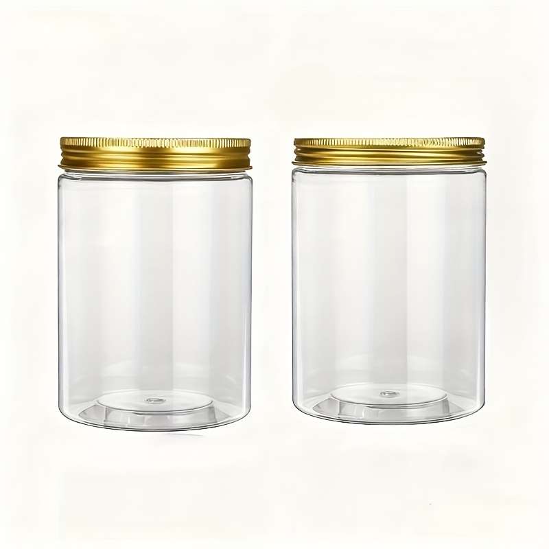Sealed Jar Color Golden Screwon Cap2Pcs
