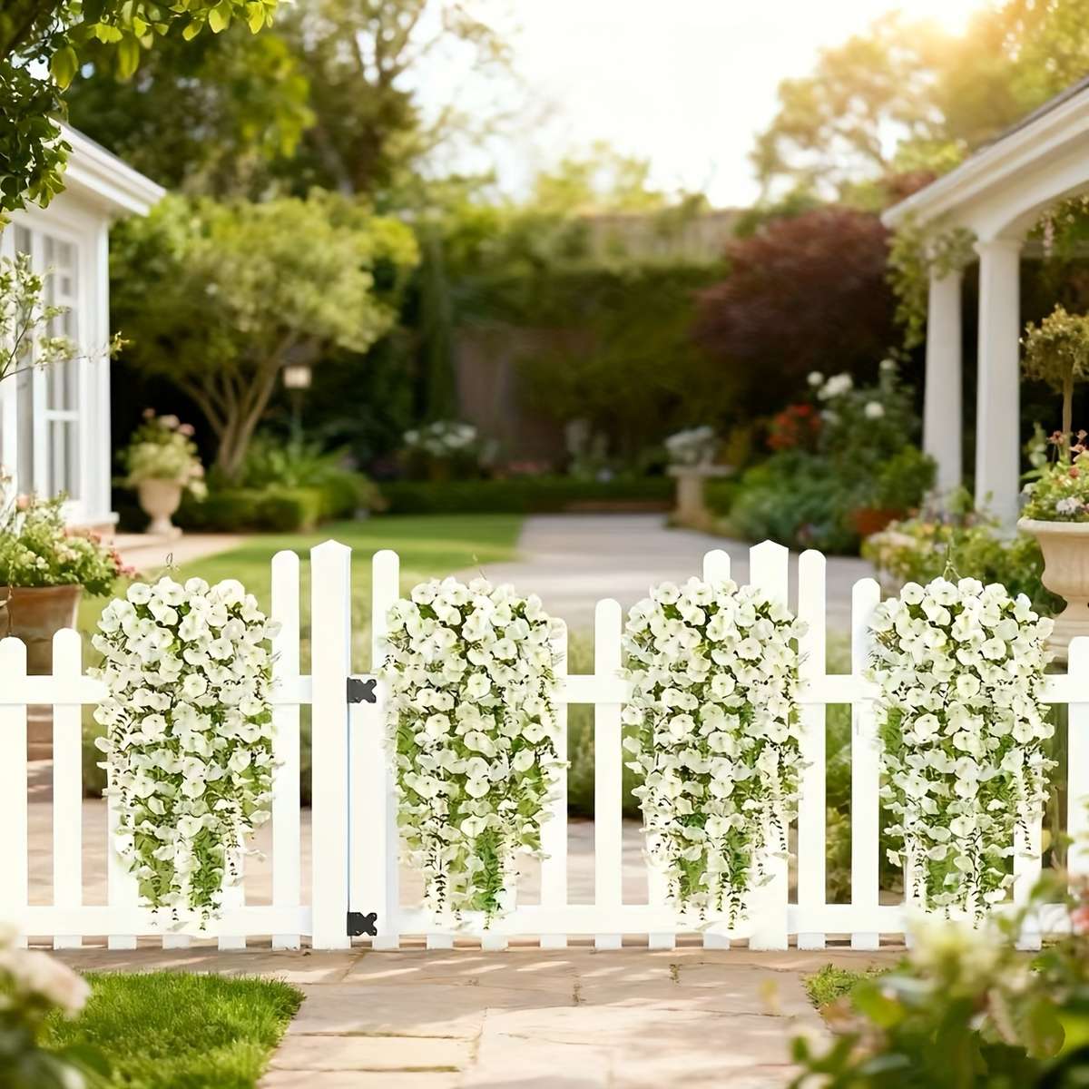 Simulated Flower Quantity 2Pcswhite