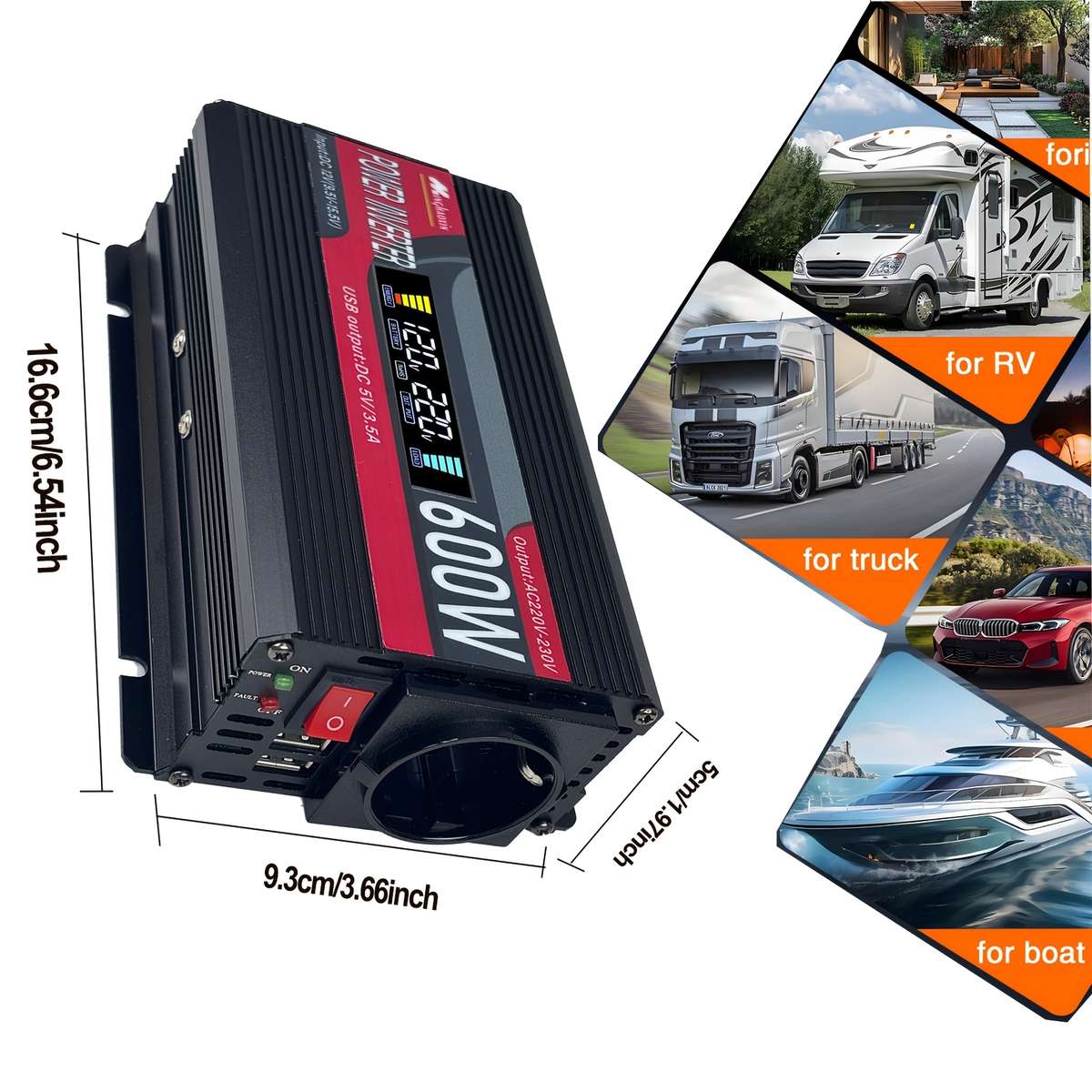 Inverter Model 600 Watts