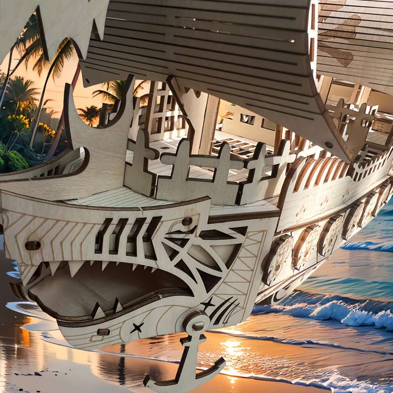 3D Jigsaw Puzzle Model Ship Model Pirate Ship
