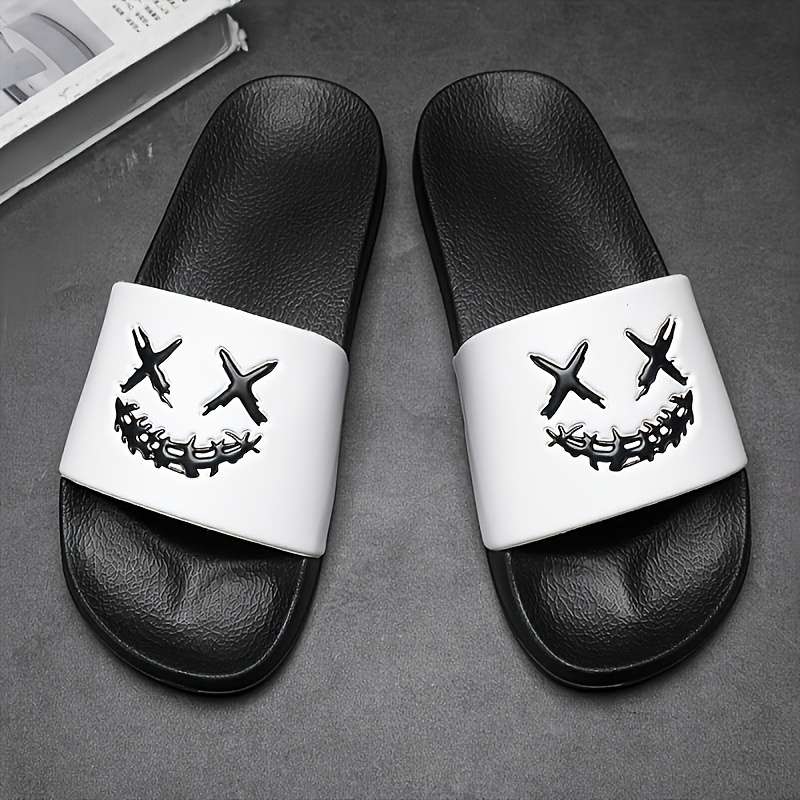 Men Slippers Summer Style White Size Uk 7