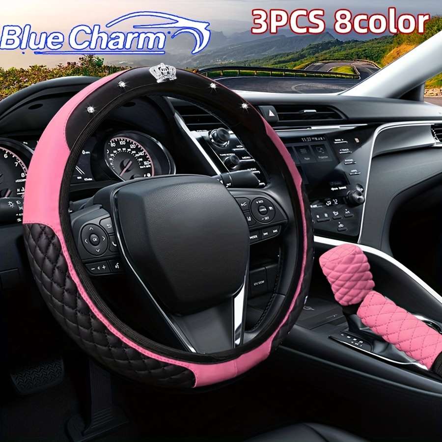 Car Steering Wheel Cover Red