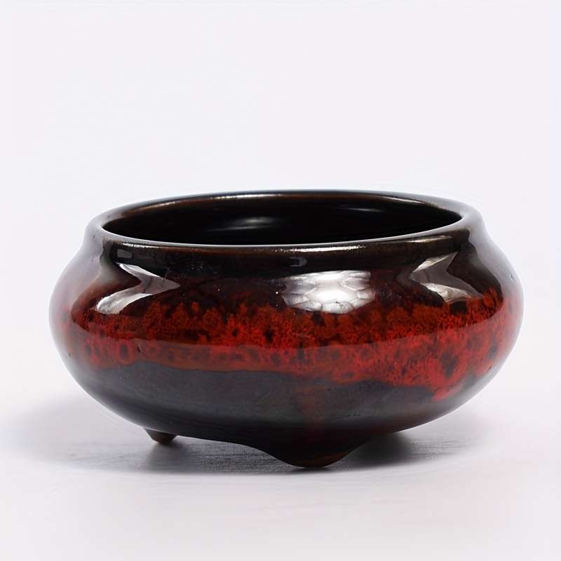 Flowerpot Color 2Pcsyellowredsmall Scale Modelwith Plastic Base