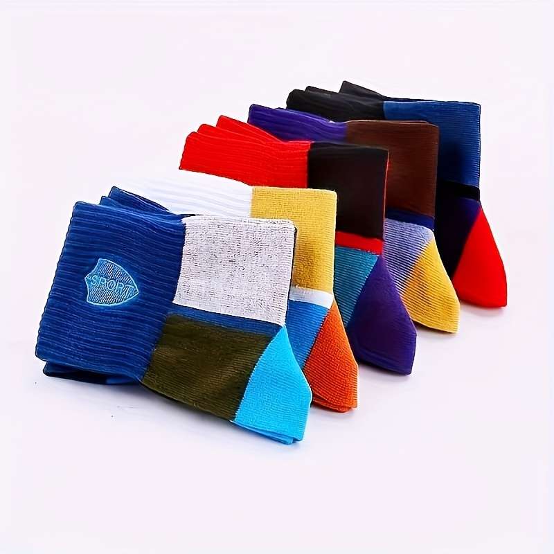 5 Pairs Mixed One Size High Elastic Socks