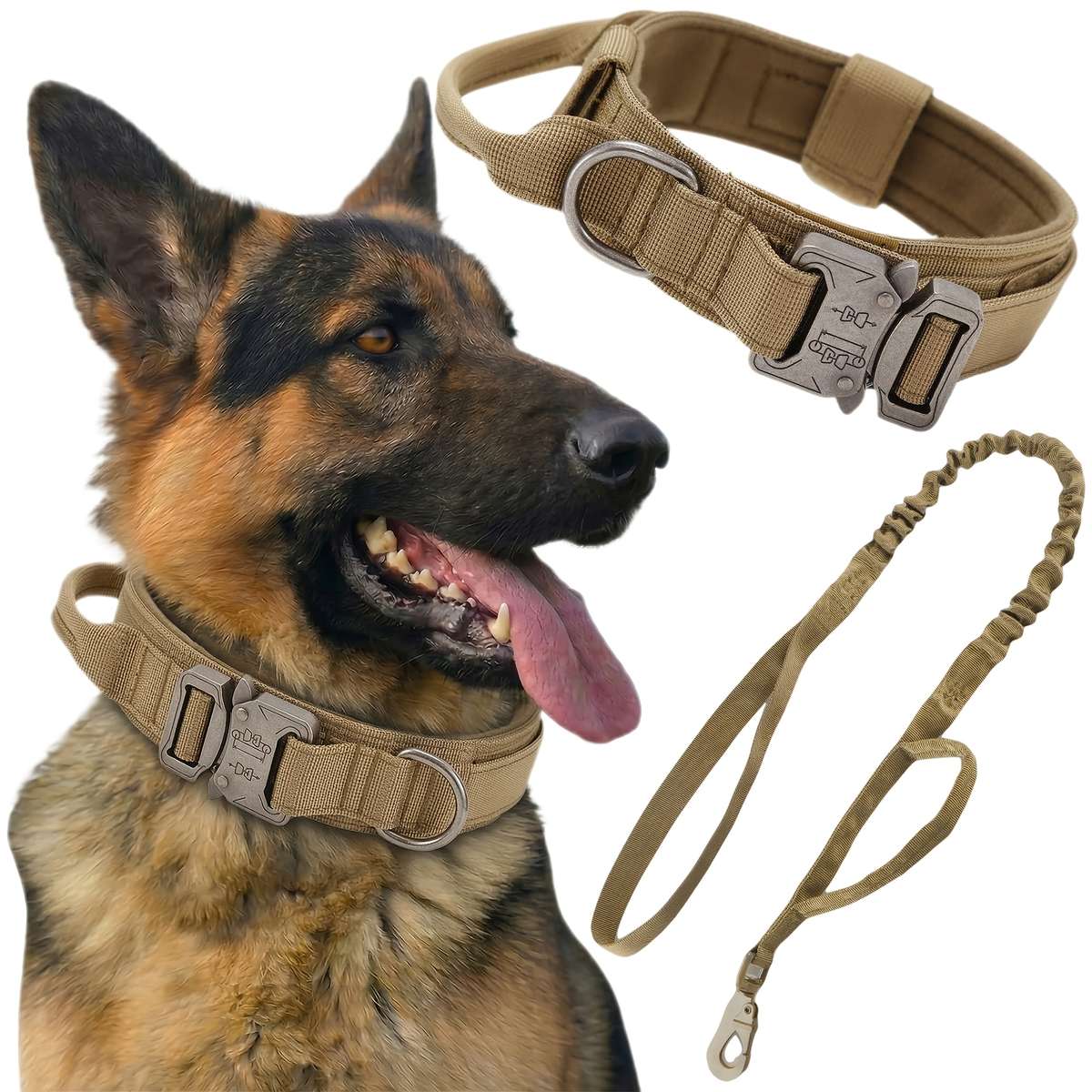 Dog Leash Model A03 Khaki Size M