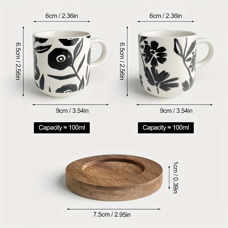 Water Cup Style Black Print