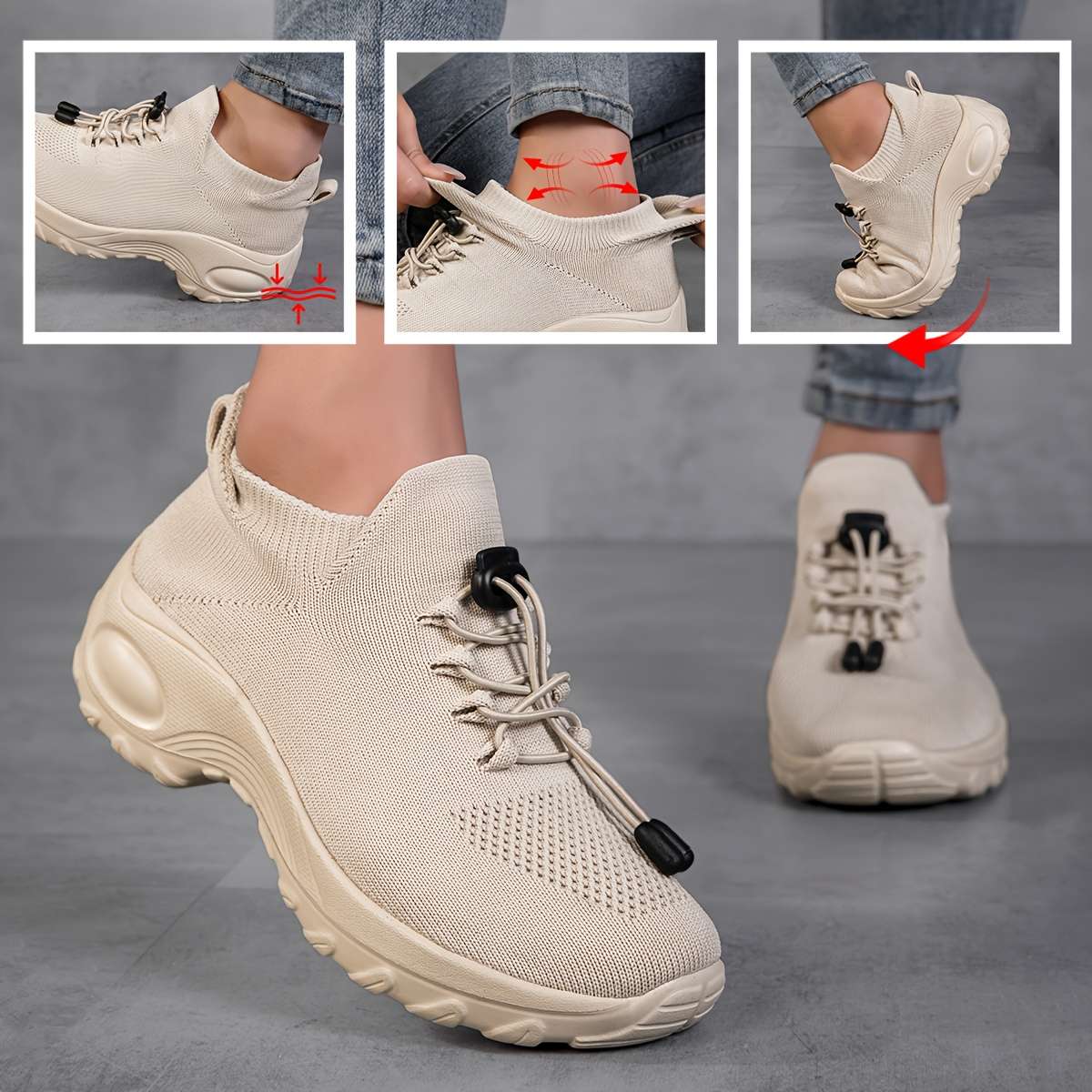 Women S Sneakers Color Khaki Sizeuk 7.5