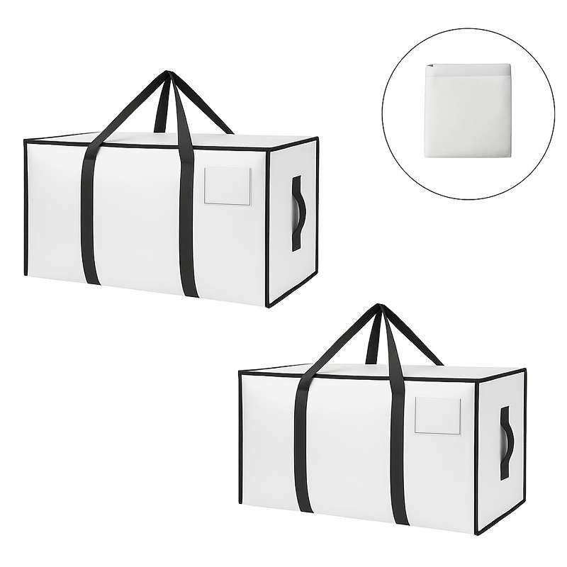 2Pcs Set 2 Extra Large Transparent Moving Bags Clothes Transparent