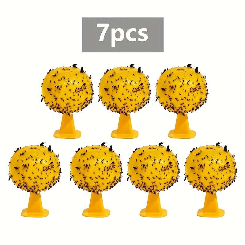 Fruit Fly Traps Items 7Piece Set With Base