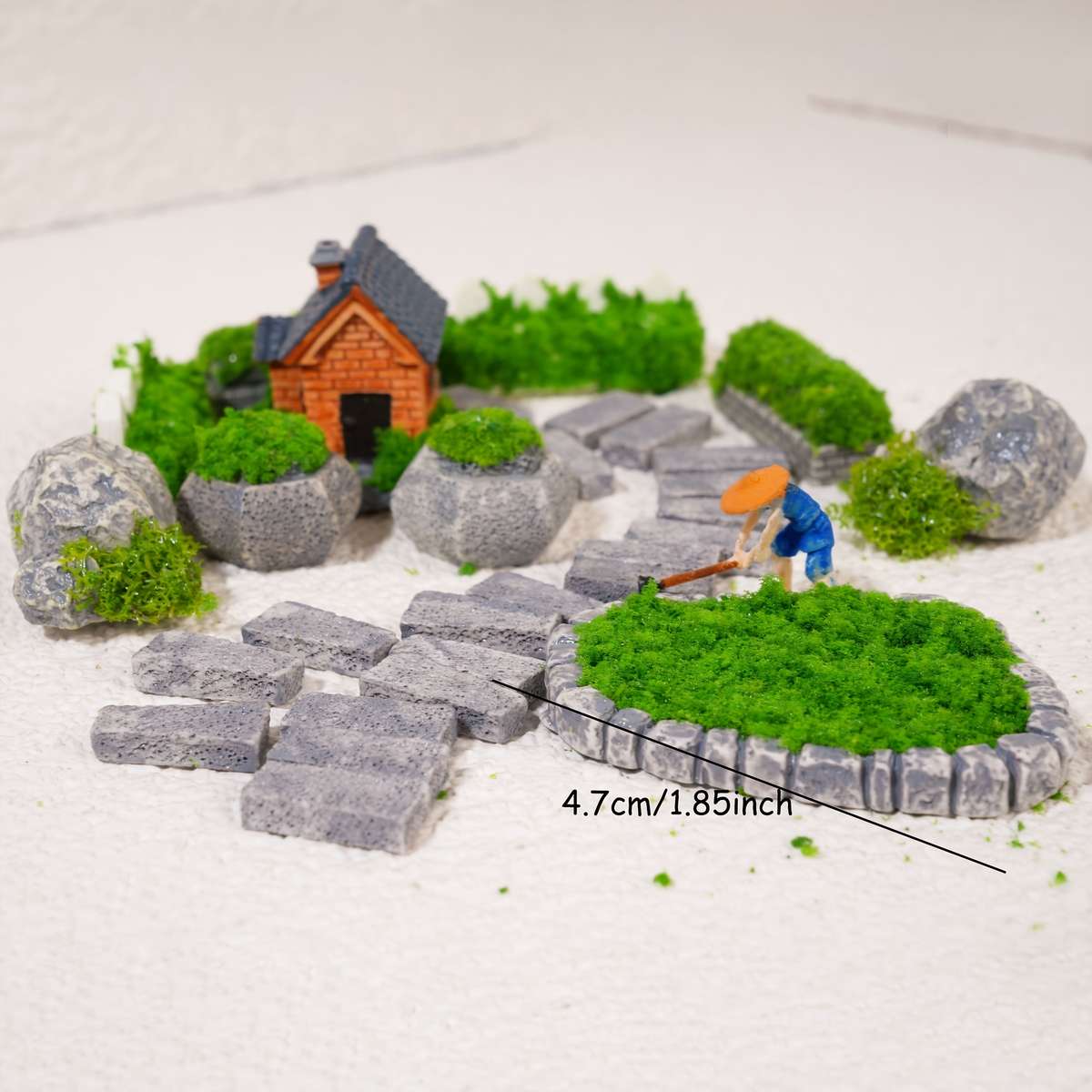 30Pcs Mini Model Garden Accessories Set