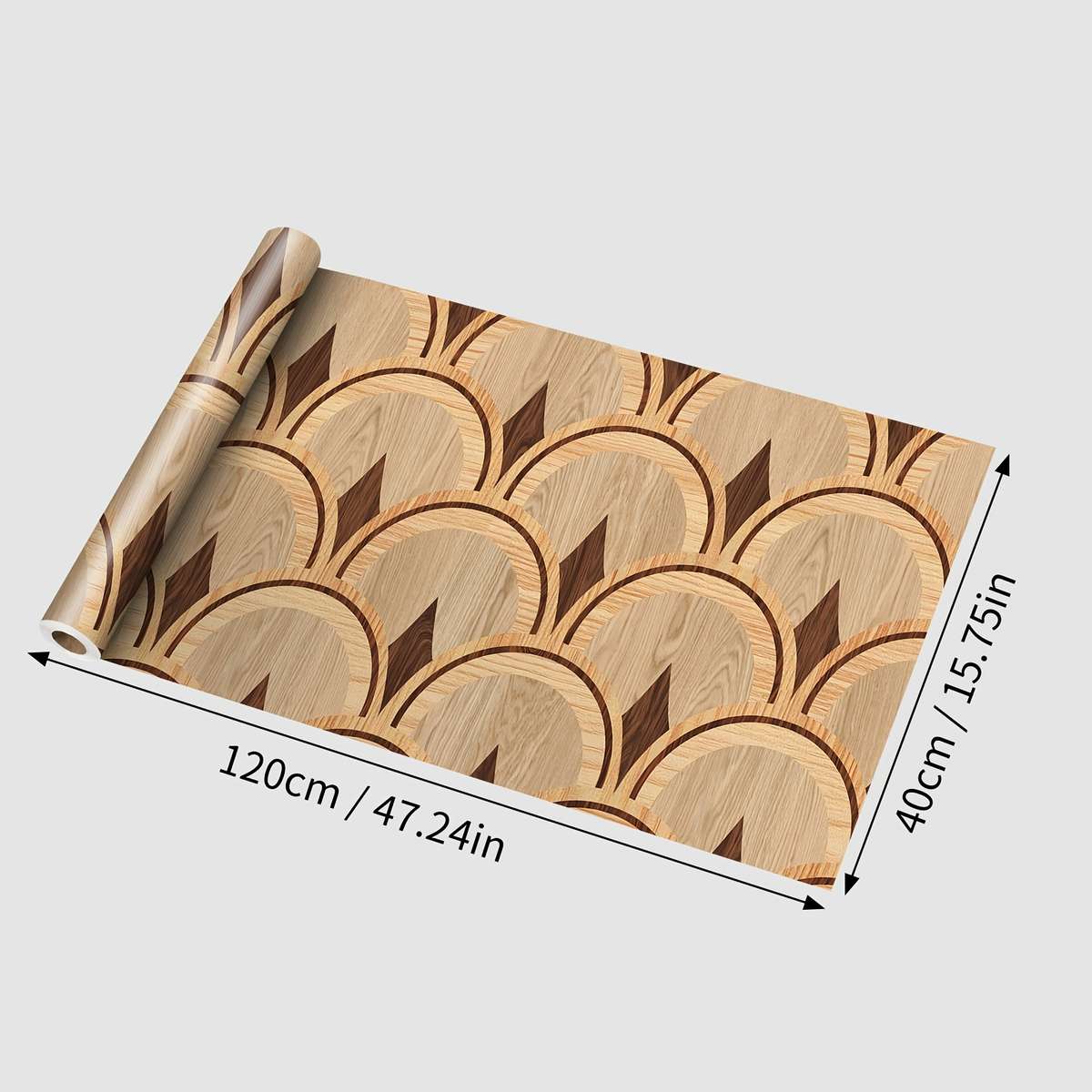 Self Adhesive Floor Stickers 40*120Cm*1Roll Retro Wood Grain