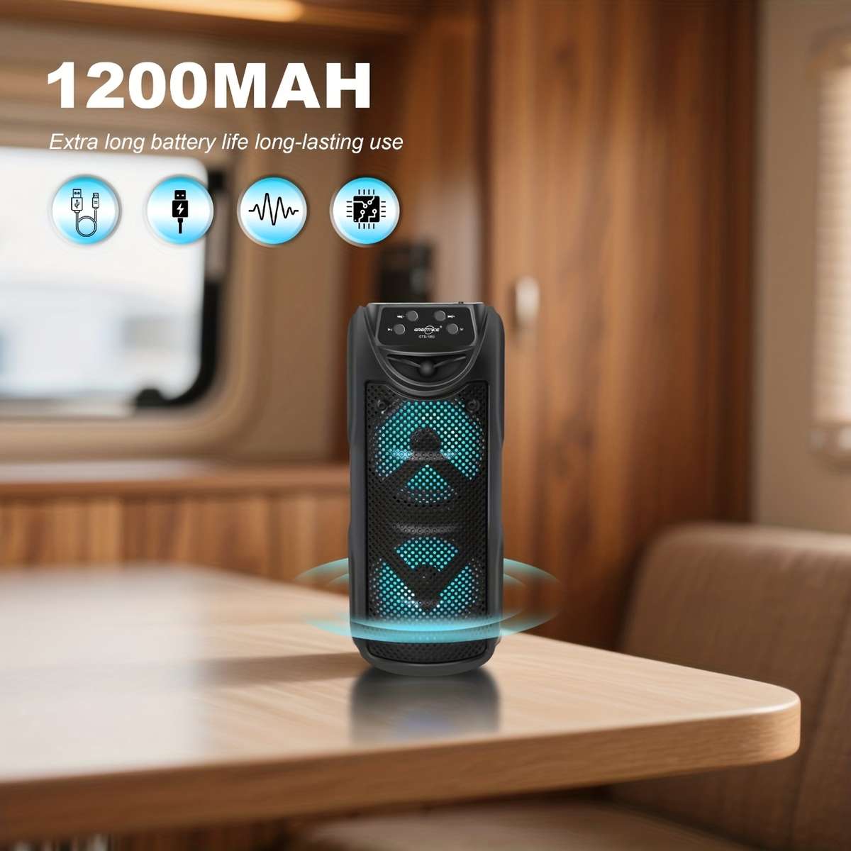 Heavy-Duty Dual Channel Design Super Loud Sound, Outdoor For Live Performance