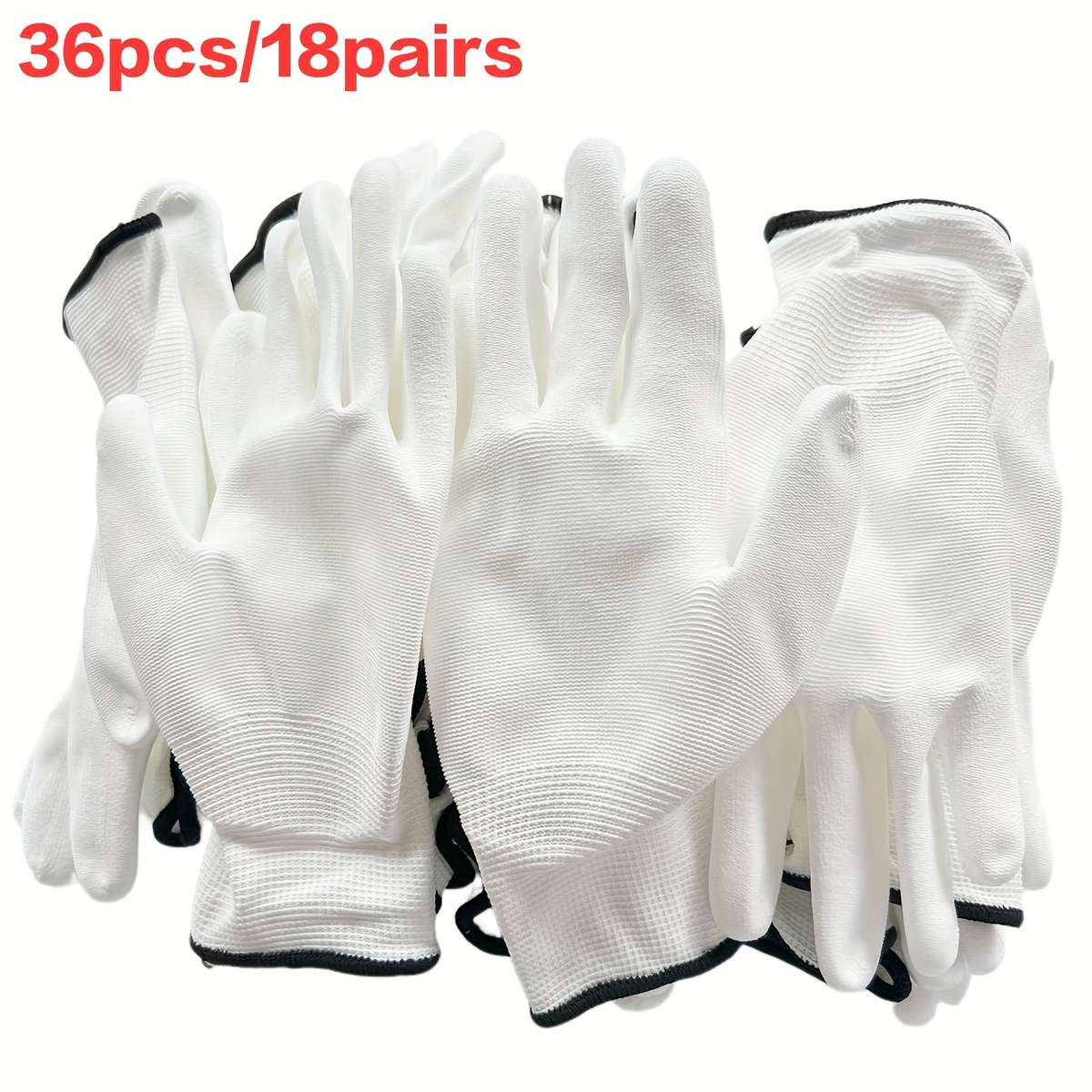 Work Gloves Color White Sizexl