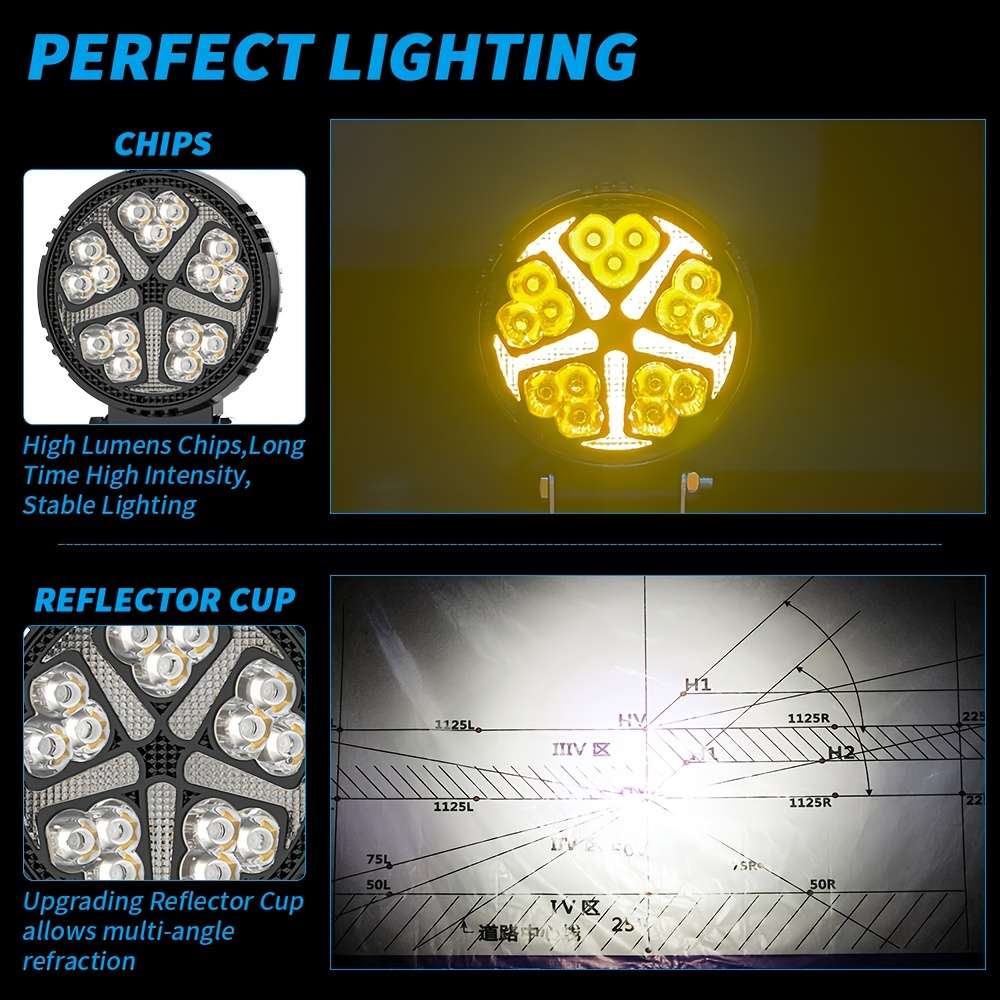 Car Lights Quantity 1 Pcs Round