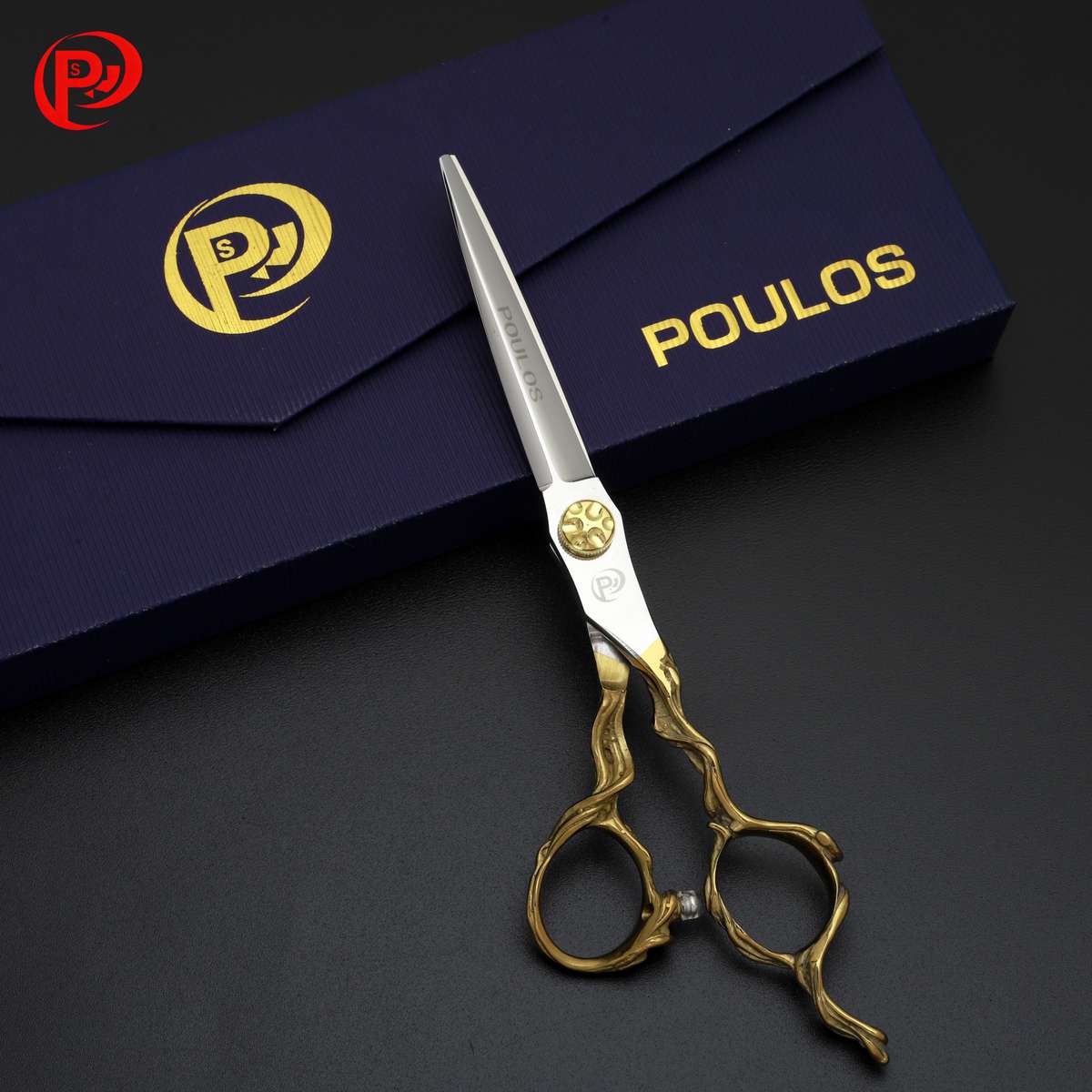 Hairdressing Scissors Style Poulos440C Two Tone Thinning Shears Hair Loss
