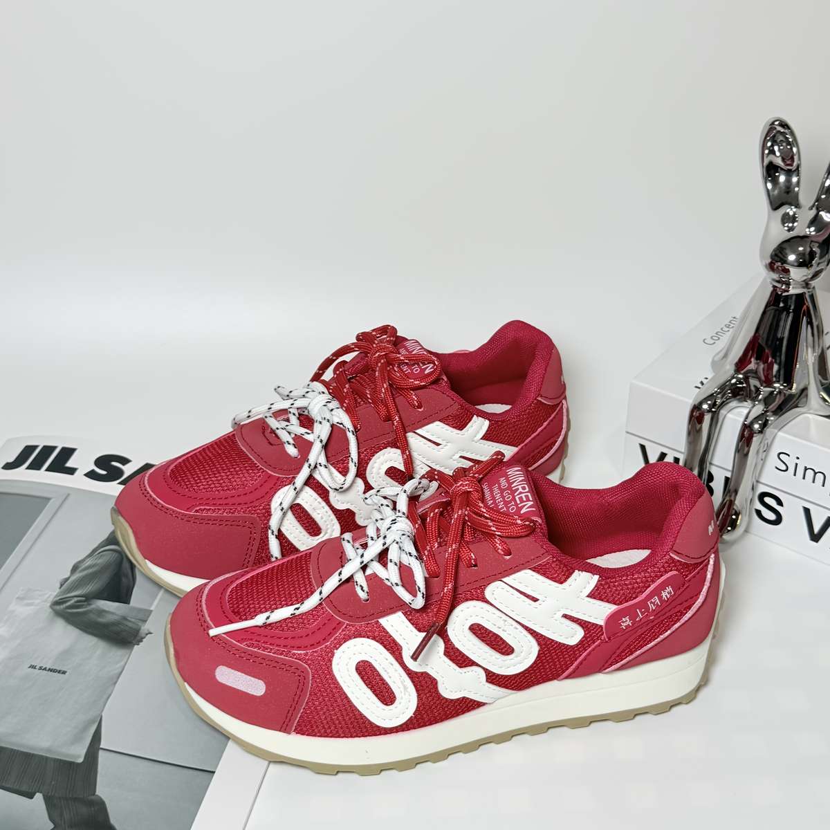 Women S Sneakers Color Red Sizeuk 3.5