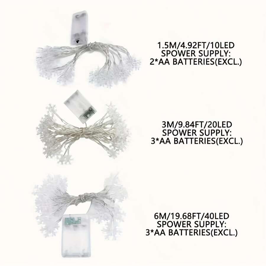 Christmas Lights Blue And White Size 3 Meters 9.84Ft 20 Lights