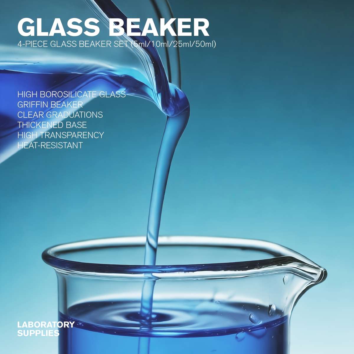 Measuring Cup Items Hightemperature Laboratory Measuring Cup 4Pcs5Ml10Ml25Ml50Ml