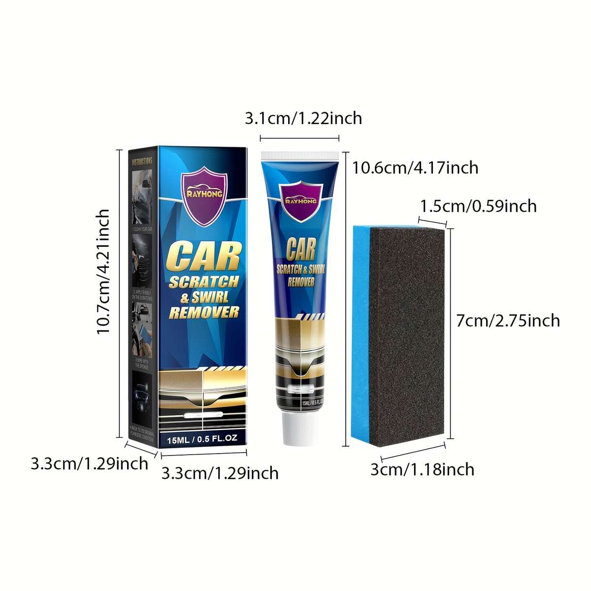 Car Scratch Repair Tool    Capacity 15Ml