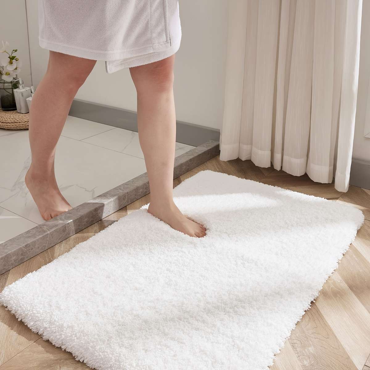 Floor Mats Color White Size 61X91.4Cm