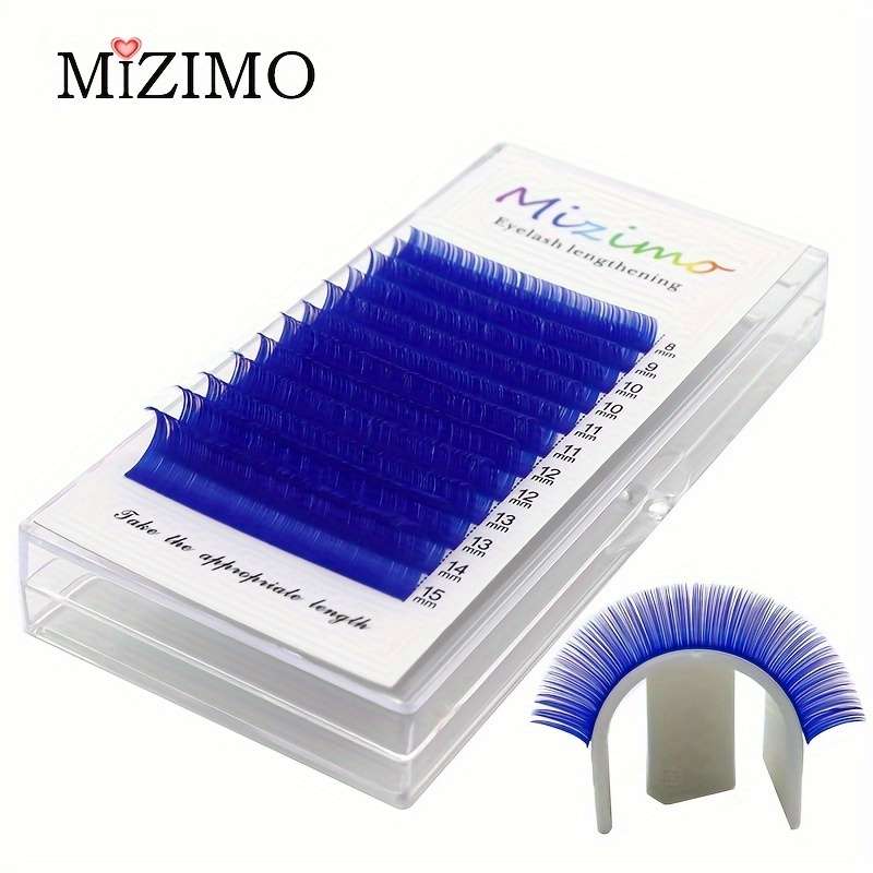 Elite Natural Soft Mink Lashes Color Green Size 007 C Mix8 15mm