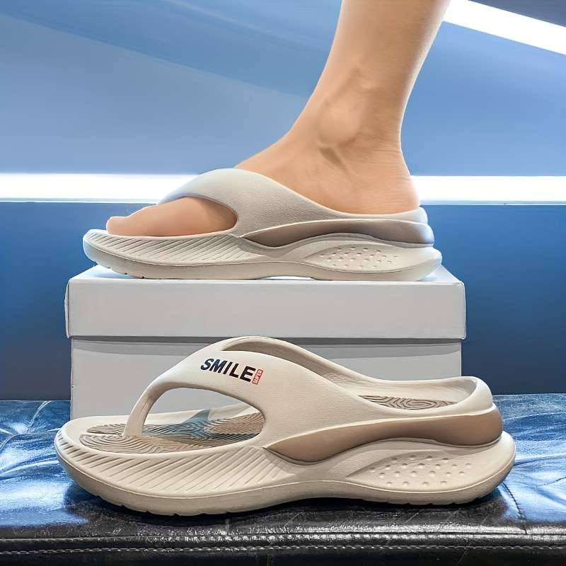 Men Slippers Summer Style Black Size Uk 4.5 To 5