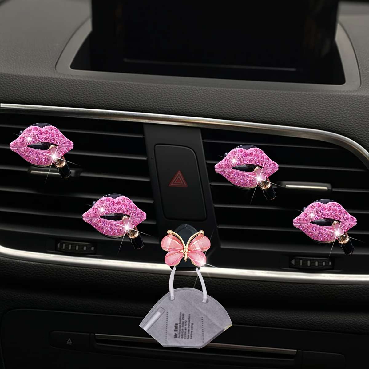 Car Interior Decor Color 2 Mouths  Add  2 Hearts