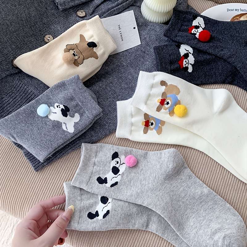Women S Socks Color Five Pairs Size Asian Onesize