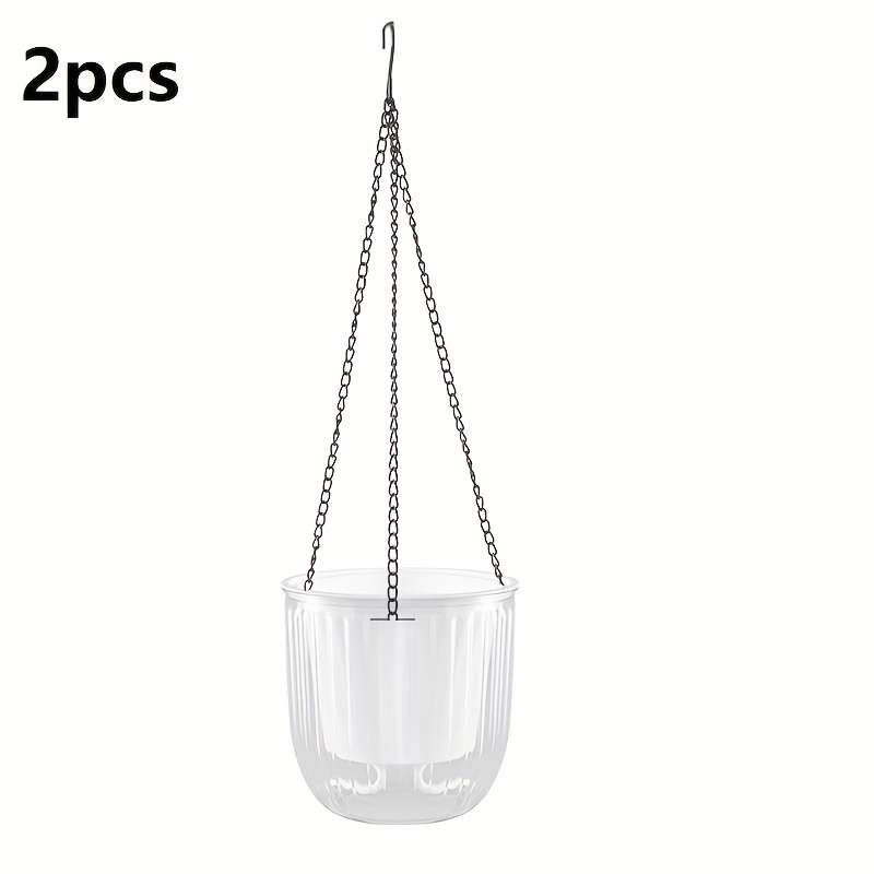 2Pcs Heavy Duty Automatic Selfwatering Hanging Planters With User Friendly