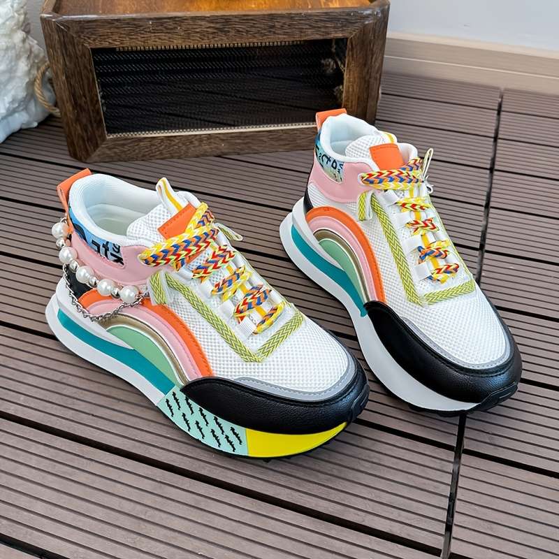 Women S Sneakers Color Black Orange Sizeuk 4.5