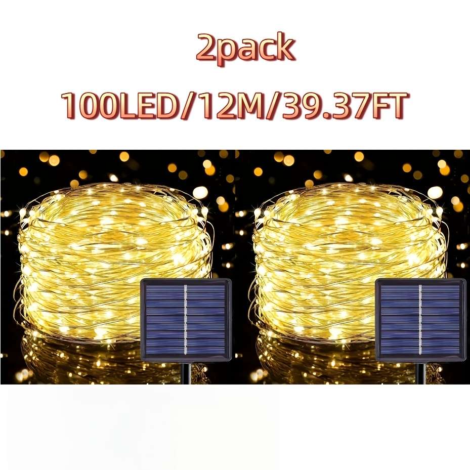 50 Led Pack Solar Fairy Lights Suitable 7