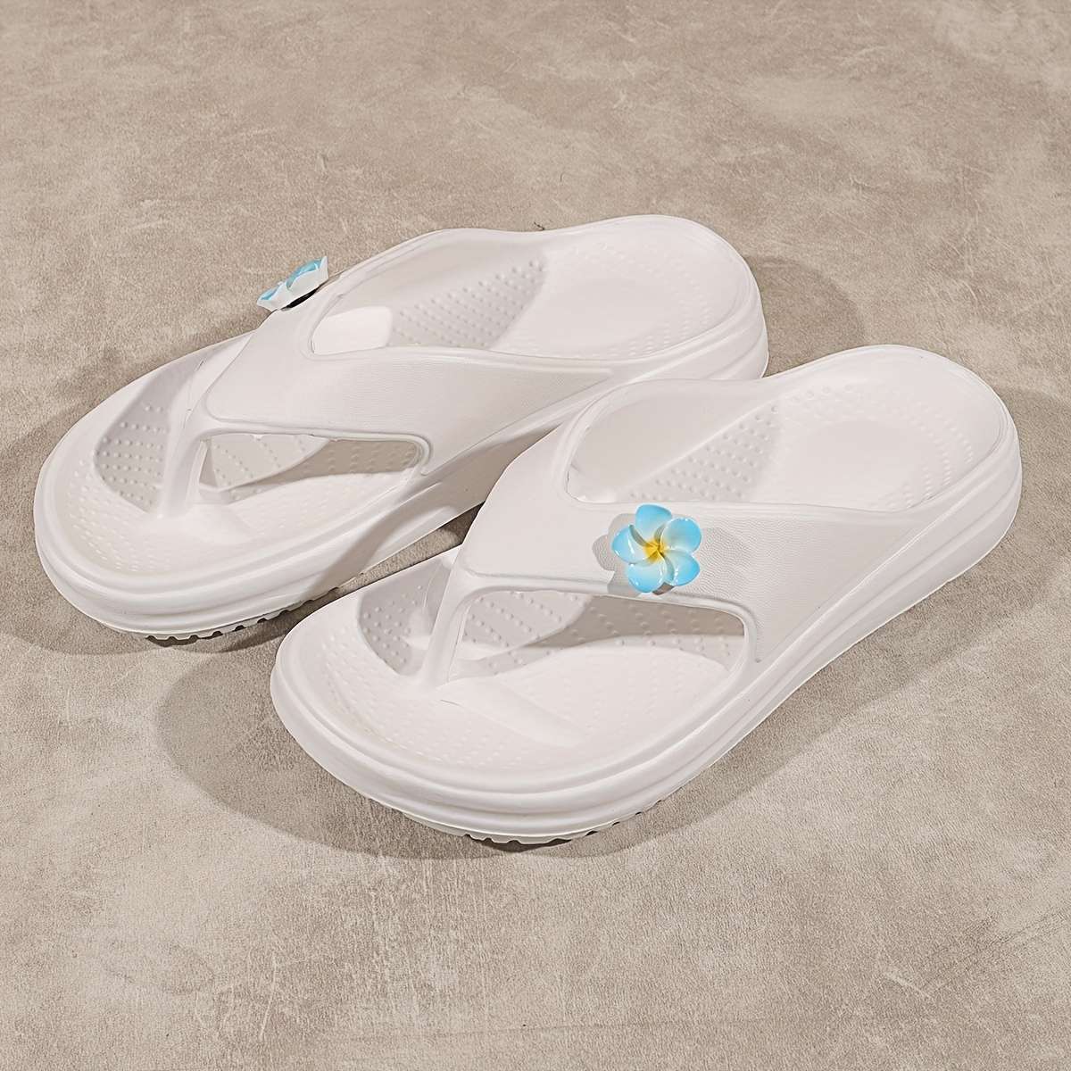 Ladies Summer Flip Flops Black Uk 7.5-8