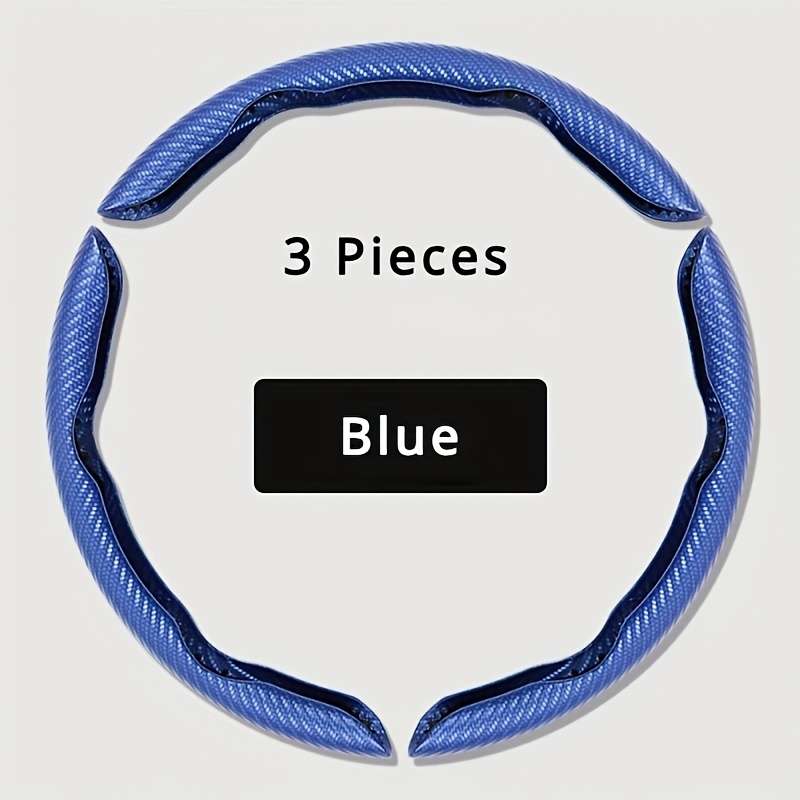 Car Steering Wheel Cover Three Piece Set White