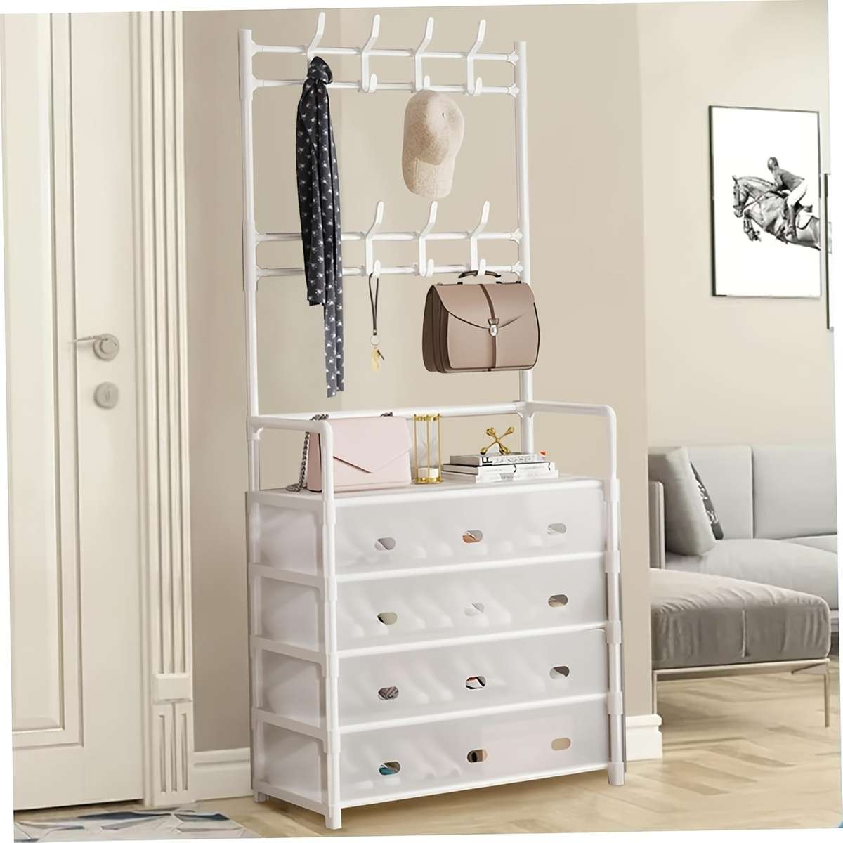 Coat Rack Color White