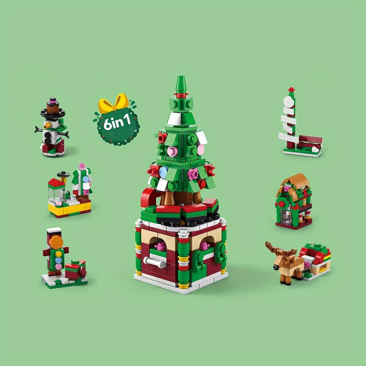 Building Toy Architectural Model Toy Set Style Christmas Gingerbread House