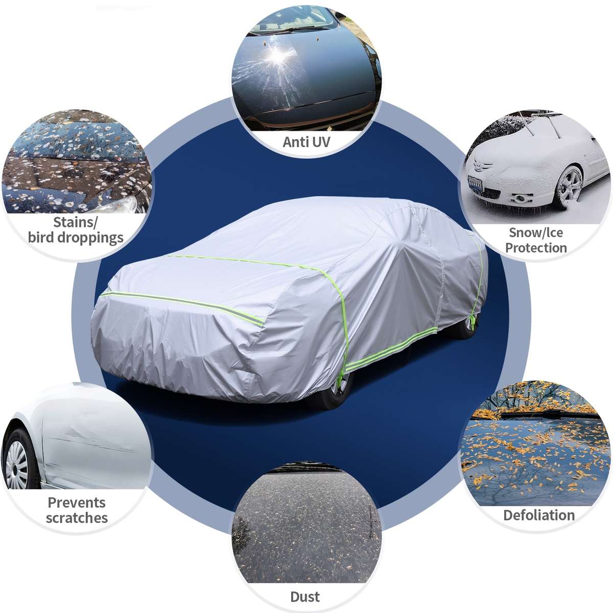 Car Cover Size Sedan Length 5.33 5.59 Meter