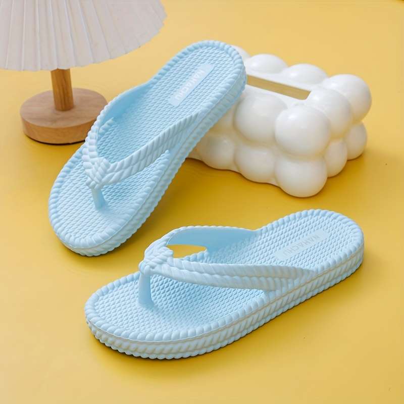 Ladies Summer Flip Flops White Uk 8