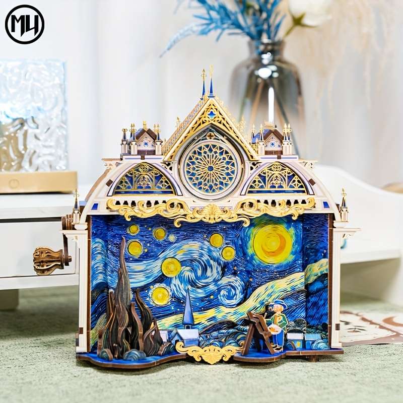 Building Toy Architectural Model Toy Set Items Starry Night