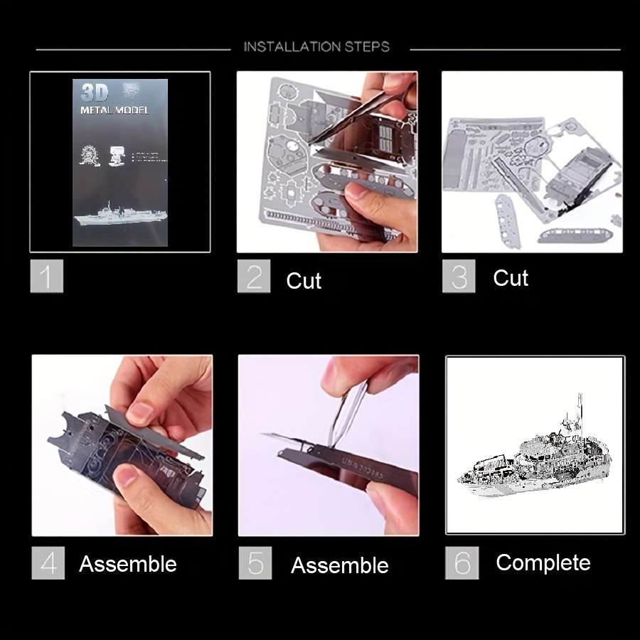 3D Jigsaw Puzzle Model Ship Items Lifeboat