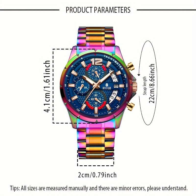 Men Fashion Luxury Skeleton Automatic Mechanical Watch Luminous Hands Rosecolor